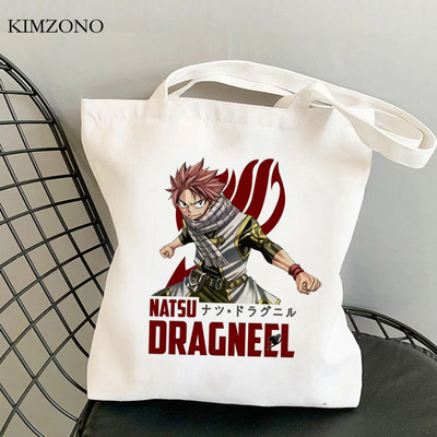 Fairy Tail τσάντα για ψώνια shopper tote Bolsa τσάντα χεριού βαμβακερή τσάντα από γιούτα τσάντα δίχτυ υφασμάτινο υφασμάτινο κορδόνι σακόλα