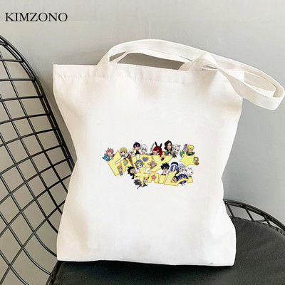 Fairy Tail τσάντα για ψώνια shopper tote Bolsa τσάντα χεριού βαμβακερή τσάντα από γιούτα τσάντα δίχτυ υφασμάτινο υφασμάτινο κορδόνι σακόλα