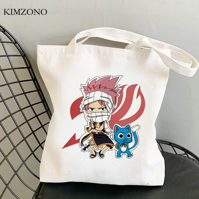 Fairy Tail τσάντα για ψώνια shopper tote Bolsa τσάντα χεριού βαμβακερή τσάντα από γιούτα τσάντα δίχτυ υφασμάτινο υφασμάτινο κορδόνι σακόλα