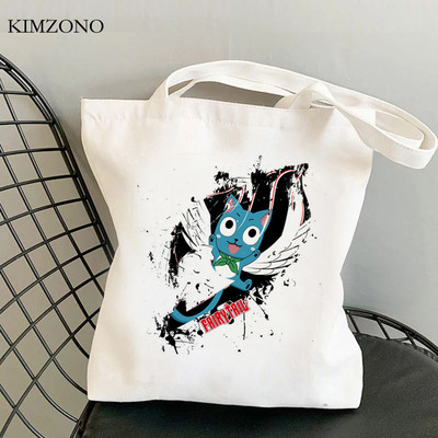 Fairy Tail τσάντα για ψώνια shopper tote Bolsa τσάντα χεριού βαμβακερή τσάντα από γιούτα τσάντα δίχτυ υφασμάτινο υφασμάτινο κορδόνι σακόλα
