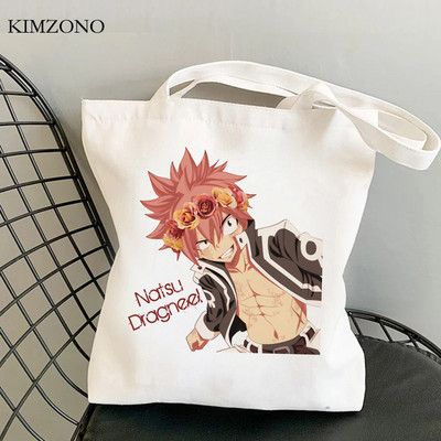 Fairy Tail τσάντα για ψώνια shopper tote Bolsa τσάντα χεριού βαμβακερή τσάντα από γιούτα τσάντα δίχτυ υφασμάτινο υφασμάτινο κορδόνι σακόλα
