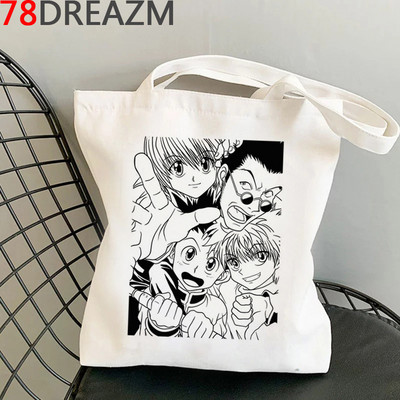 Τσάντα για ψώνια Hunter x Hunter βαμβακερή τσάντα μπόλσο καμβά bolsas de tela τσάντα από γιούτα τσάντα για ψώνια οικολογική τσάντα αναδιπλούμενος σάκος tissu
