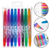 8kom 0,7 mm Magic Erasable Gel Pen Izbrisiva kemijska olovka s gel tintom Uredski pribor Olovke na uvlačenje Periva ručka za školu 040199