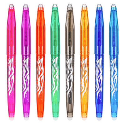8kom 0,7 mm Magic Erasable Gel Pen Izbrisiva kemijska olovka s gel tintom Uredski pribor Olovke na uvlačenje Periva ručka za školu 040199