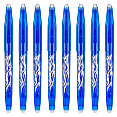 8kom 0,7 mm Magic Erasable Gel Pen Izbrisiva kemijska olovka s gel tintom Uredski pribor Olovke na uvlačenje Periva ručka za školu 040199