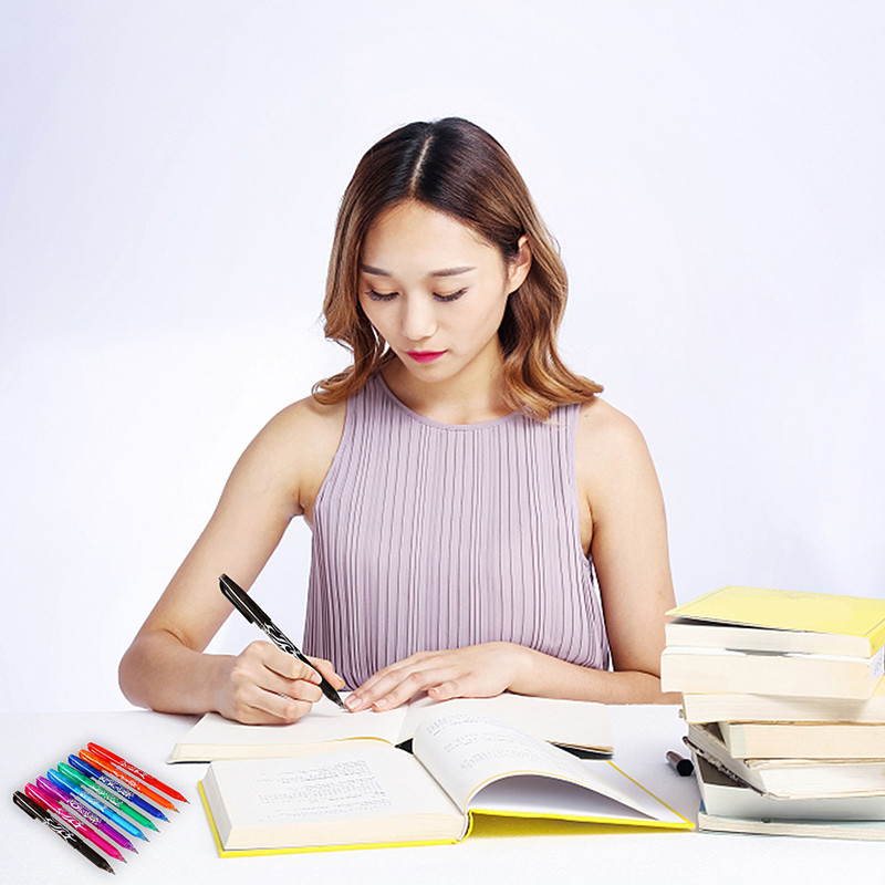 8kom 0,7 mm Magic Erasable Gel Pen Izbrisiva kemijska olovka s gel tintom Uredski pribor Olovke na uvlačenje Periva ručka za školu 040199