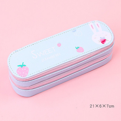 Dvoslojna crtana pernica Kutija za pohranjivanje školskog pribora slatka torbica za olovke za studente torba za olovke pokloni za djecu Pernice