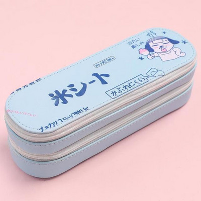 Dvoslojna crtana pernica Kutija za pohranjivanje školskog pribora slatka torbica za olovke za studente torba za olovke pokloni za djecu Pernice
