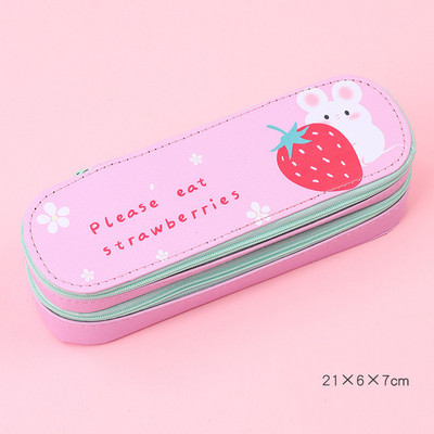 Dvoslojna crtana pernica Kutija za pohranjivanje školskog pribora slatka torbica za olovke za studente torba za olovke pokloni za djecu Pernice