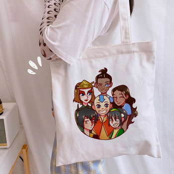 Avatar The Last Airbender Aang Appa Anime Badass Art Canvas Bag Totes Bags Τσάντες αγορών Τσάντες αγορών Τσάντα για κορίτσια Casual Τσάντες βιβλίου