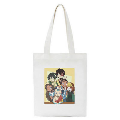 Avatar The Last Airbender Aang Appa Anime Badass Art Platnena torba Totes Bags Shopper Shopping Torbe Ručna torba Djevojke Ležerne torbe za knjige