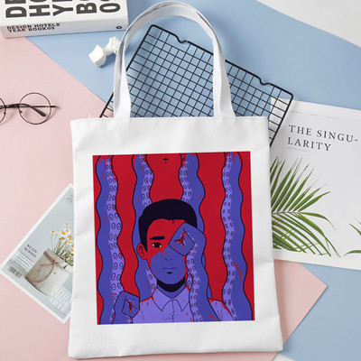 nákupná taška Umbrella Academy nákupná opakovane použiteľná bolsa bolsas de tela taška na potraviny vak cabas bolsas ecologicas šnúrka