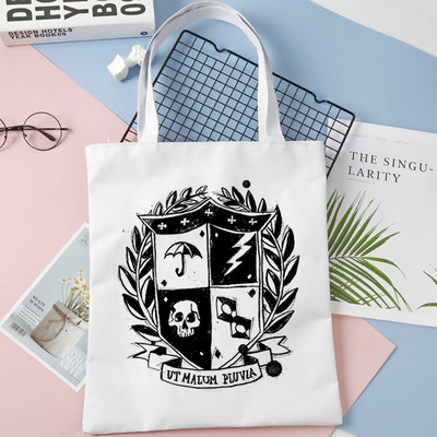 nákupná taška Umbrella Academy nákupná opakovane použiteľná bolsa bolsas de tela taška na potraviny vak cabas bolsas ecologicas šnúrka