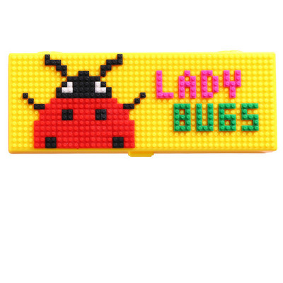 Block puzzle pernica Crtić slatka kutija za pismarice DIY pernica Kutija za olovke Intelektualna djeca Ručno izrađena torba za pisarice poklon