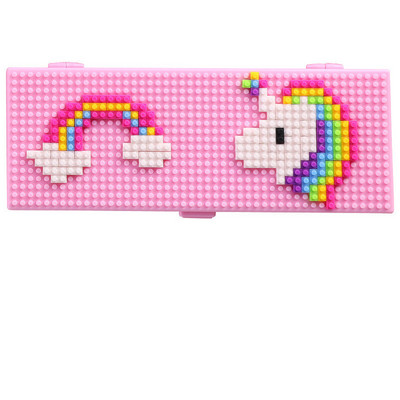 Block puzzle pernica Crtić slatka kutija za pismarice DIY pernica Kutija za olovke Intelektualna djeca Ručno izrađena torba za pisarice poklon