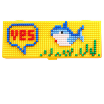 Block puzzle pernica Crtić slatka kutija za pismarice DIY pernica Kutija za olovke Intelektualna djeca Ručno izrađena torba za pisarice poklon