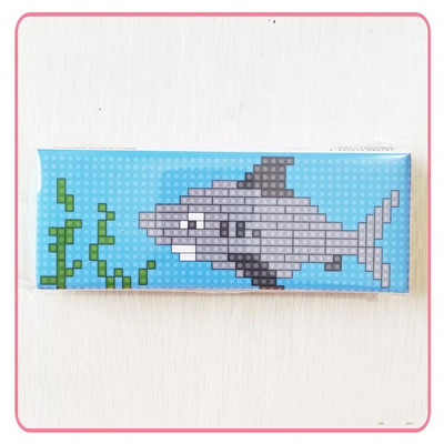 Block puzzle pernica Crtić slatka kutija za pismarice DIY pernica Kutija za olovke Intelektualna djeca Ručno izrađena torba za pisarice poklon