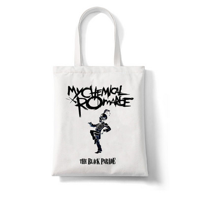 My Chemical Romance McR Dead plátená taška nákupná taška Tote Harajuku nákupná taška dámska taška cez rameno dámska kabelka s veľkou kapacitou