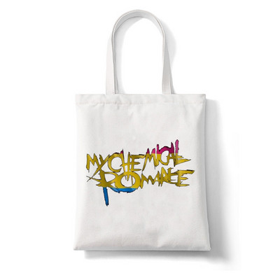My Chemical Romance McR Dead plátená taška nákupná taška Tote Harajuku nákupná taška dámska taška cez rameno dámska kabelka s veľkou kapacitou