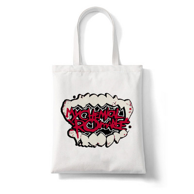 My Chemical Romance McR Dead plátená taška nákupná taška Tote Harajuku nákupná taška dámska taška cez rameno dámska kabelka s veľkou kapacitou