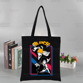 „Bleach Harajuku Canvas“ moterų koledžo Ulzzango juodos didelės kasdienės mados „Kurosaki Ichigo“ japonų anime pečių krepšiai