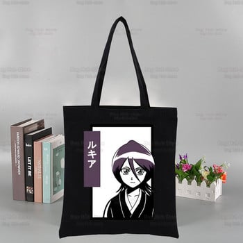 Bleach Harajuku Canvas Women\'s College Ulzzang Black Large Casual Fashion Ιαπωνικές τσάντες ώμου Anime Kurosaki Ichigo