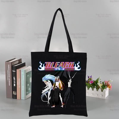 „Bleach Harajuku Canvas“ moterų koledžo Ulzzango juodos didelės kasdienės mados „Kurosaki Ichigo“ japonų anime pečių krepšiai