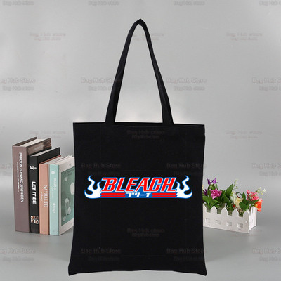 „Bleach Harajuku Canvas“ moterų koledžo Ulzzango juodos didelės kasdienės mados „Kurosaki Ichigo“ japonų anime pečių krepšiai