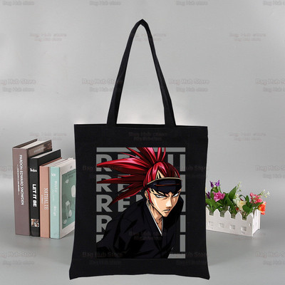 „Bleach Harajuku Canvas“ moterų koledžo Ulzzango juodos didelės kasdienės mados „Kurosaki Ichigo“ japonų anime pečių krepšiai