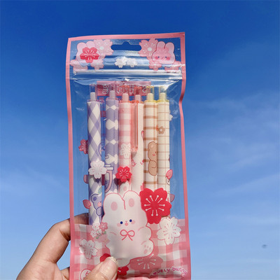 TULX stacionarūs grįžimo į mokyklą raštinės reikmenys rašikliai kawaii biuro reikmenys mieli mokykliniai reikmenys rožiniai mokykliniai reikmenys šaunūs rašikliai