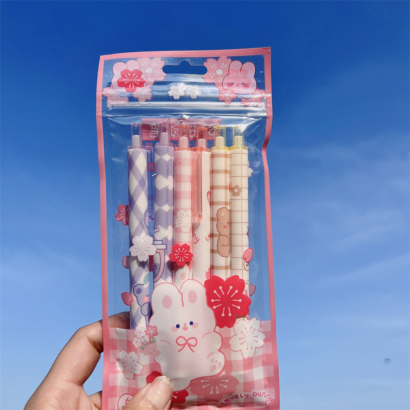 TULX stacionarūs grįžimo į mokyklą raštinės reikmenys rašikliai kawaii biuro reikmenys mieli mokykliniai reikmenys rožiniai mokykliniai reikmenys šaunūs rašikliai