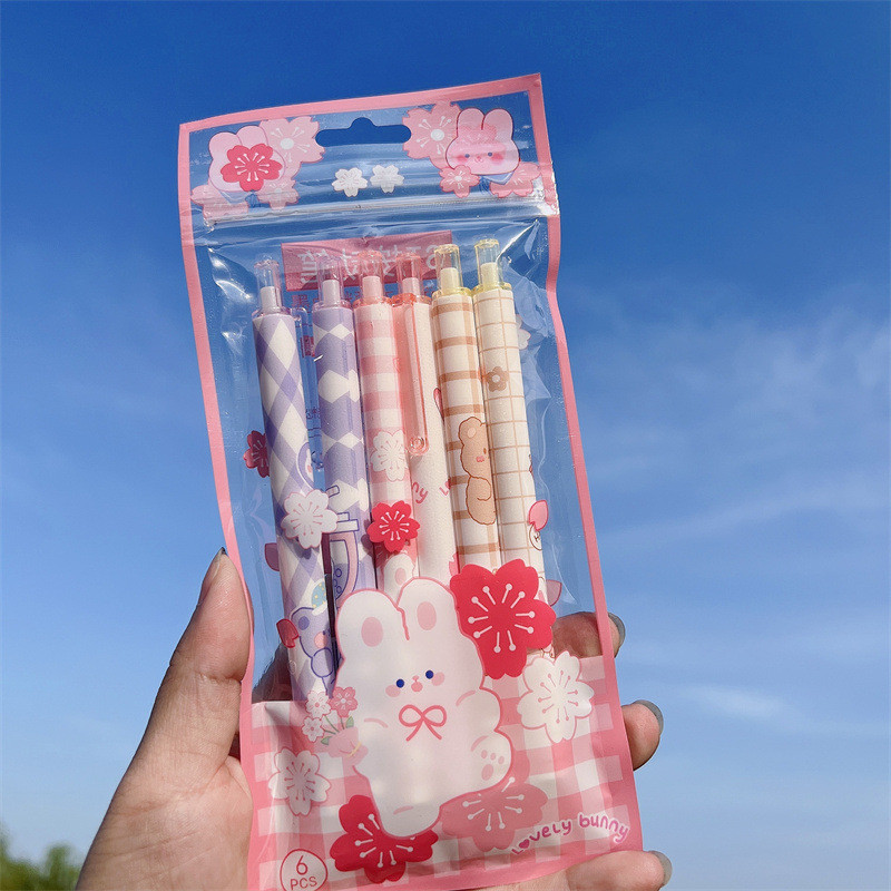 TULX stacionarūs grįžimo į mokyklą raštinės reikmenys rašikliai kawaii biuro reikmenys mieli mokykliniai reikmenys rožiniai mokykliniai reikmenys šaunūs rašikliai