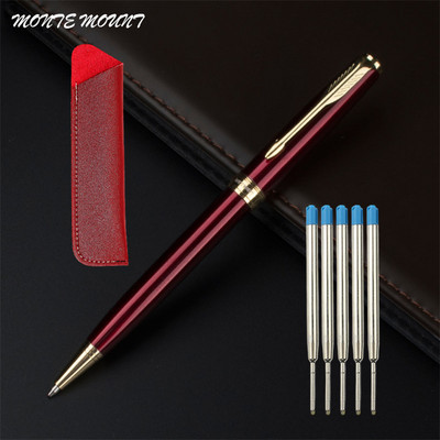 Luksuzni visokokvalitetni metal 388 za nehrđajući čelik Poslovni uredski školski pribor Kemijska olovka Zlatna kopča Novo