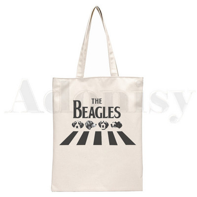 Juokingi Biglio šuo Naminiai gyvūnai Bigliai Grafinis animacinis filmas Spausdinti Pirkinių Krepšiai Mergaičių mada Kasdienis paketas Rankinė