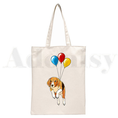 Juokingi Biglio šuo Naminiai gyvūnai Bigliai Grafinis animacinis filmas Spausdinti Pirkinių Krepšiai Mergaičių mada Kasdienis paketas Rankinė