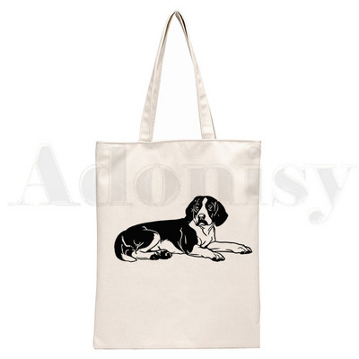 Juokingi Biglio šuo Naminiai gyvūnai Bigliai Grafinis animacinis filmas Spausdinti Pirkinių Krepšiai Mergaičių mada Kasdienis paketas Rankinė