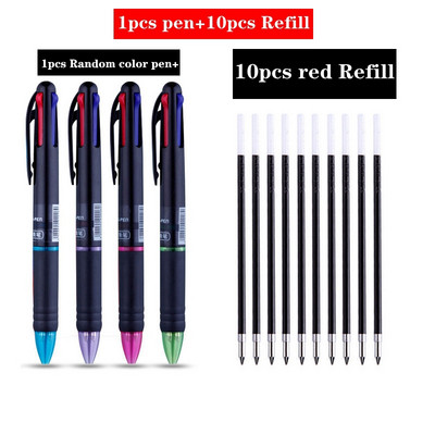 Raznobojna kemijska olovka u 4 boje 0,7 mm kemijska olovka Crna Crvena Plava Zelena Tinta s punjenjem Studenti koji pišu pribor