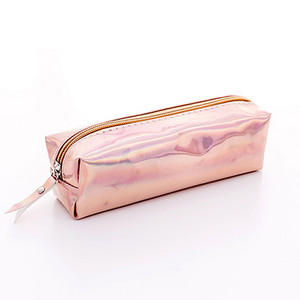 Husă colorată pentru creion cu laser, aur roz, rechizite școlare de calitate, Kawaii, papetărie, cutie pentru creioane, cadou pentru școală de birou