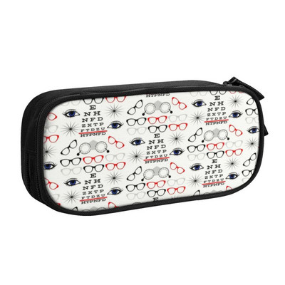 Kawaii Trendy Optičarske naočale Pernica za djevojčice i dječake Velika pohrana Optometristička pernica Školski pribor