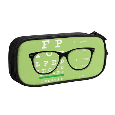 Kawaii Trendy Optičarske naočale Pernica za djevojčice i dječake Velika pohrana Optometristička pernica Školski pribor