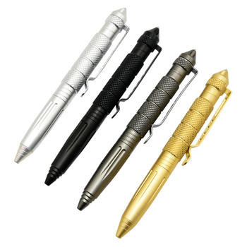 1+4Pcs Tactical Pen Tool Multipurpose Self Defense Pen Glass Breaker από κράμα αλουμινίου Εργαλείο επιβίωσης εξωτερικού χώρου Στυλό γραφής