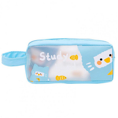 Geantă pentru creion, cu șnur special puternic, cu model de animale, pentru studenți de școală, trusa de creion pentru birou, husă pentru creion