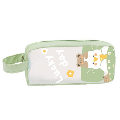 Geantă pentru creion, cu șnur special puternic, cu model de animale, pentru studenți de școală, trusa de creion pentru birou, husă pentru creion