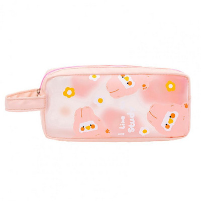 Geantă pentru creion, cu șnur special puternic, cu model de animale, pentru studenți de școală, trusa de creion pentru birou, husă pentru creion