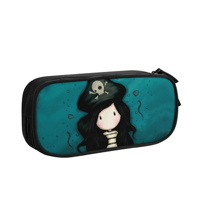 Cutie pentru creioane cu muzică Rock Roll Santoro pentru fetiță băiat de stocare mare Gorjuss Girl cutie pentru pixuri din desene animate Accesorii școlare