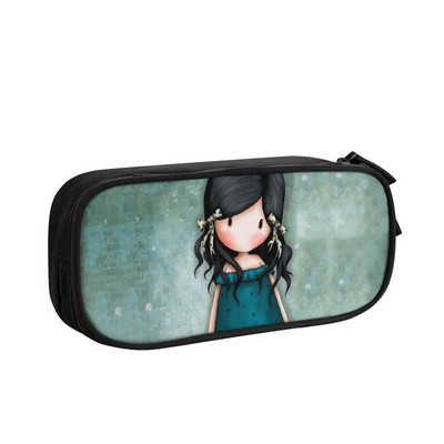 Cutie pentru creioane cu muzică Rock Roll Santoro pentru fetiță băiat de stocare mare Gorjuss Girl cutie pentru pixuri din desene animate Accesorii școlare