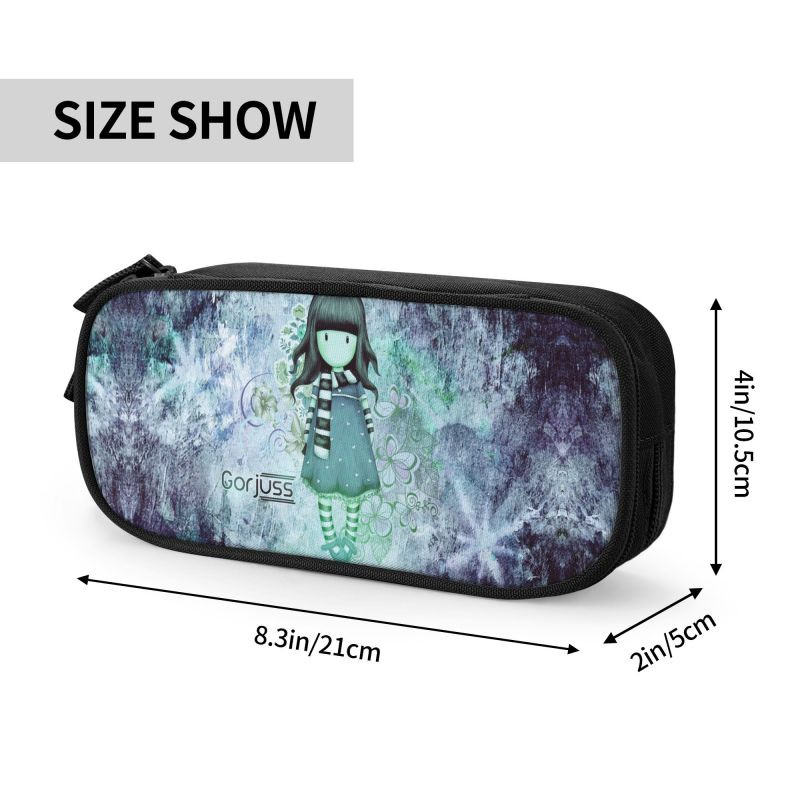 Santoro Gorjuss Cutie de creion pentru școală cu desene animate Fete Băieți Capacitate mare Anime Girl Husă pentru creion Papetărie pentru studenți