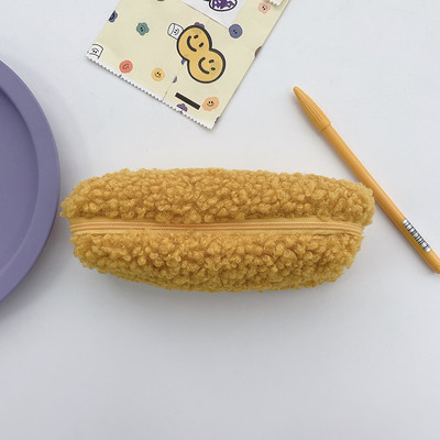 Trusa de creion Kawaii Papetarie coreeana Astuccio Estojo Escolar Husa pentru stilouri de pluș Accesorii de culoare solidă Trousse Scolaire Genți de creion