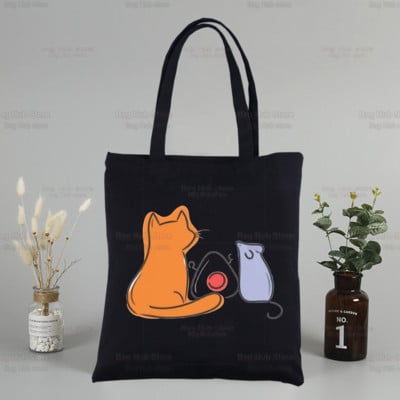 Košara s voćem Japan Anime Kawaii Custom Tote Bag Shopping Cartoon Kyo Sohma Black Putne platnene torbe Eco Shopper Bag