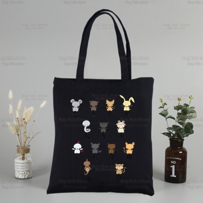 Košara s voćem Japan Anime Kawaii Custom Tote Bag Shopping Cartoon Kyo Sohma Black Putne platnene torbe Eco Shopper Bag